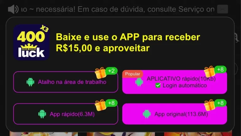 baixe o aplicativo e jogue jogos de cassino